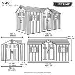 Lifetime 15 ft. x 8 ft. Dual Entry Outdoor Storage Shed, Gray - Image 10