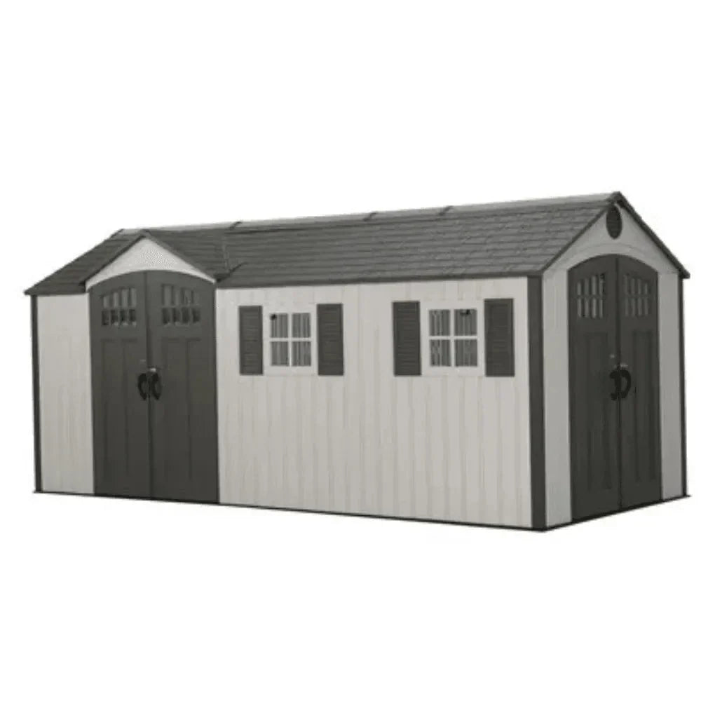 lifetime-8-x-175-ft-dual-entry-outdoor-storage-shed-tan-model-60213-9851752 Lifetime 8 x 17.5 ft. Dual Entry Outdoor Storage Shed, Tan (Model 60213) - Prioka
