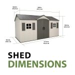 Lifetime Legacy 15 ft x 8 ft Outdoor Storage Sheds – 60465 - Image 3