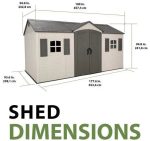 Lifetime Legacy 15×8 Plastic Storage Shed Kit w/ Floors - Image 3
