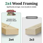 Little Cottage Co Value Gable Wood Shed Kits - Image 4