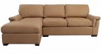 Lusso Leather Sofa With Chaise - Prioka