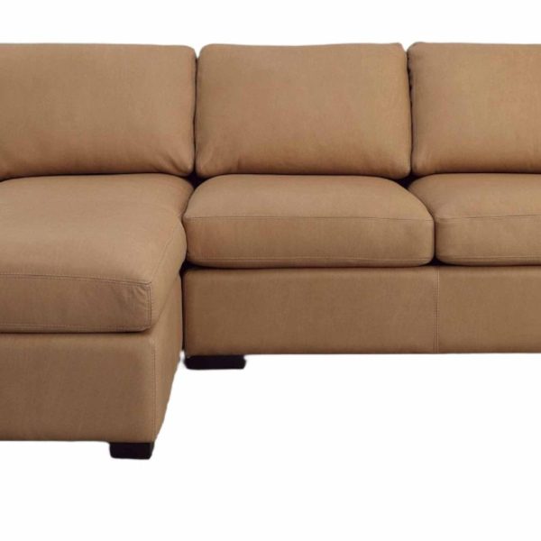 Lusso Leather Sofa With Chaise - Prioka