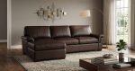 Lusso Leather Sofa With Chaise - Image 2