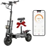 M YUME SCOOTER Y11+ Dual Motors 6000W 50 Miles Long Range and 50 mph Fastests Electric Scooters for Adults - Prioka