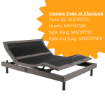 Malouf S755 Smart Adjustable Bed Base - Reach Assist? & Lumbar Support