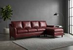 Marleigh Leather Sofa With Chaise - Image 6