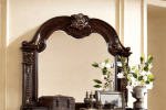 McFerran Home Furnishing B9500 Amber Dark Cherry Tufted Bedroom Set - Image 2