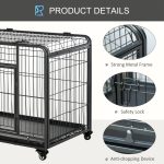 Metal Dog Crate Heavy Duty Kennel with Removable - Image 5