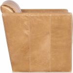 Mila Leather Swivel Chair - Image 5