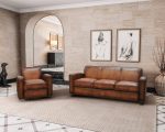 Montecito Leather Sofa - Image 12