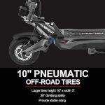 NANROBOT Electric Scooter Adults 50mph Dual Motor Electric Scooter with Suspension 80Miles Range Fast Sports Escooter Folding 10″ Off Road Tires 330LBS Max Load Complies with UL2272 Certification - Image 6