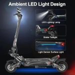 NANROBOT Electric Scooter Adults 50mph Dual Motor Electric Scooter with Suspension 80Miles Range Fast Sports Escooters Folding 10″ Off Road Tires 330LBS Max Loads Complies with UL2272 Certification - Image 3