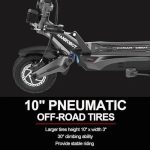 NANROBOT Electric Scooter Adults 50mph Dual Motor Electric Scooter with Suspension 80Miles Range Fast Sports Escooters Folding 10″ Off Road Tires 330LBS Max Loads Complies with UL2272 Certification - Image 5