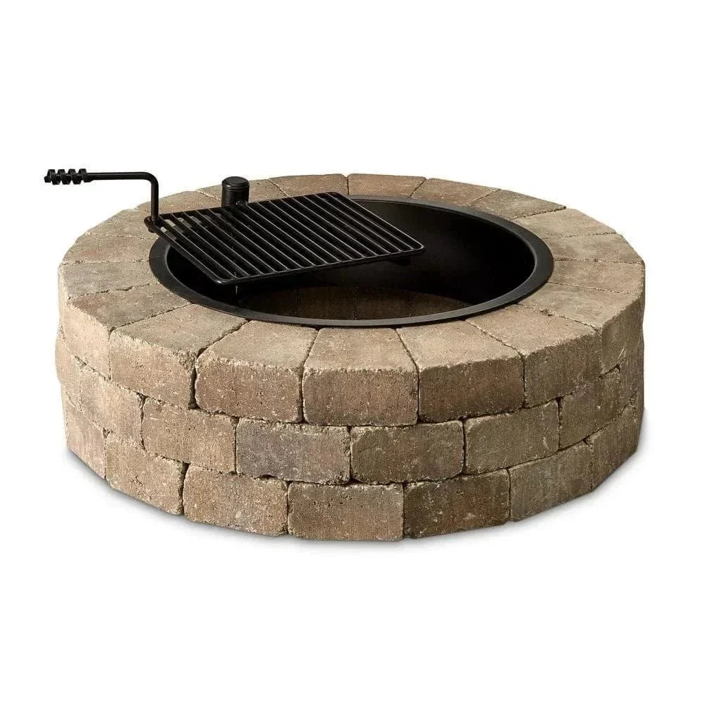 necessories-wood-burning-fire-pit-kit-48-w-cooking-grate-concretes-in-santa-fes-3546739 Necessories Wood Burning Fire Pit Kit 48″ w/ Cooking Grate, Concretes in Santa Fes - Image 1