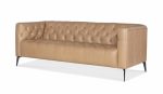 Nicolla Leather Sofa Light Brown - Image 4
