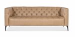 Nicolla Leather Sofa Light Brown - Image 3