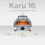 Ooni Karu 16 Multi-Fuel Outdoor Pizza Oven – Wood and Gas Fired Oven – Outdoor Cooking Pizza Oven – Fire and Stonebaked Pizza Ovens for Authentic Homemade Pizzas – Dual Fuel Pizza Makers - Image 3