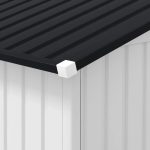 Outsunny Outdoor Storage Shed White 11’×13′ Galvanized Steel - Image 10