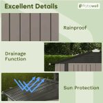 Patiowell 10 ft. W x 12 ft. D Galvanized Steel Outdoor Storage Shed, 119 sq. ft. - Image 7