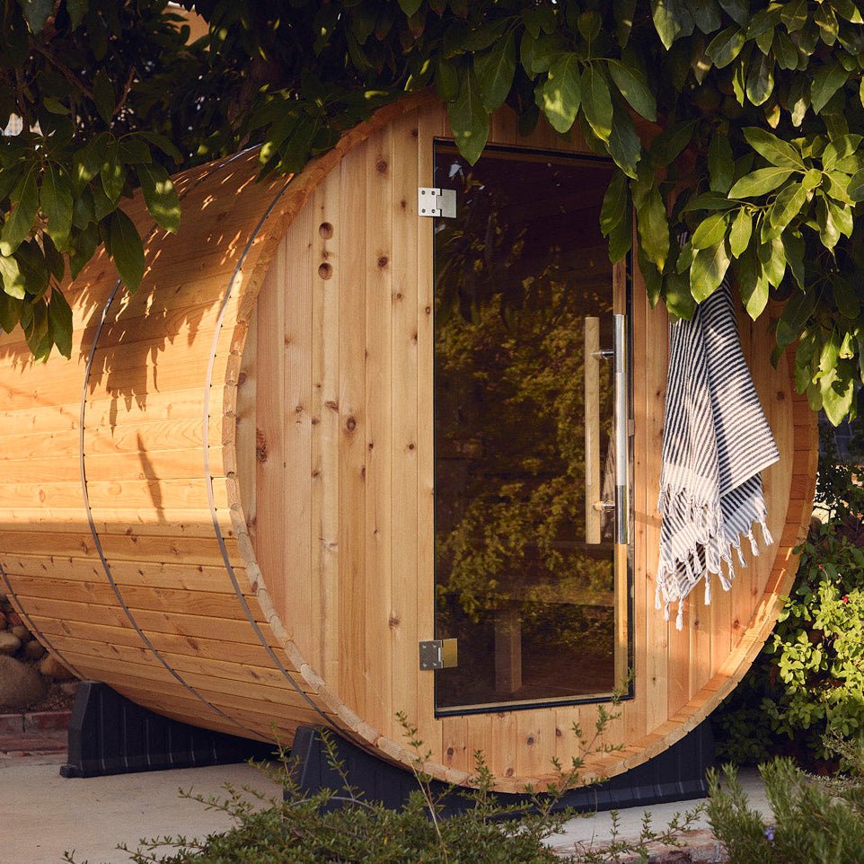 pinnacle-4-person-barrel-sauna-8020895 Pinnacle 4 Person Barrel Sauna - Image 1