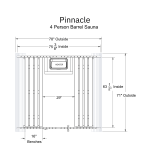 Pinnacle 4 Person Barrel Sauna - Image 4