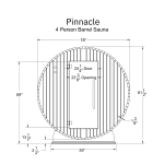 Pinnacle 4 Person Barrel Sauna - Image 5
