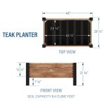 Planter 100% Authentic Teak Wood - Image 9