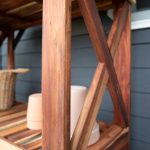 Potting Table/Bench/Serving Bar - Acacia Wood - Image 10