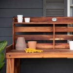 Potting Table/Bench/Serving Bar - Acacia Wood - Image 9
