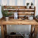 Potting Table/Bench/Serving Bar - Acacia Wood - Image 5