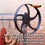 Premium Argentine/Santa Maria BBQ Grill with Wood Fire and Charcoal Grill - Image 10