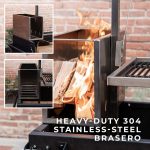 Premium Argentine/Santa Maria BBQ Grill with Wood Fire and Charcoal Grill - Image 8