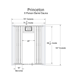 Princeton 6 Person Barrel Sauna - Image 4