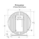 Princeton 6 Person Barrel Sauna - Image 3