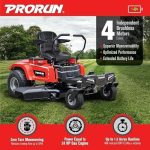 PRORUN PZT60V42 60V 42-inch Brushless Electric Zero Turn Riding Lawn Mower - Image 2