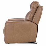 Raze Leather Power Lift Recliner With Articulating Headrest And Lumbar In Light Brown - Image 2
