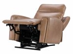 Raze Leather Power Lift Recliner With Articulating Headrest And Lumbar In Light Brown - Image 9