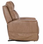 Raze Leather Power Lift Recliner With Articulating Headrest And Lumbar In Light Brown - Image 11
