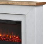 Real Flame Malie 68″ Electric Fireplace with Mantel & Remote Control - Image 3