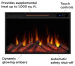 Real Flame Marshall 49″ Slim Electric Fireplaces. - Image 5