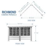 Richmond Modern Steel Cabana Pergola - Image 4