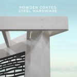 Richmond Modern Steel Cabana Pergola - Image 9