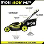 RYOBI 40V HP Brushless 20 Inch Cordless Electric Push Mower - Image 3