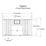 Salem 2 Person Barrel Sauna - Image 7