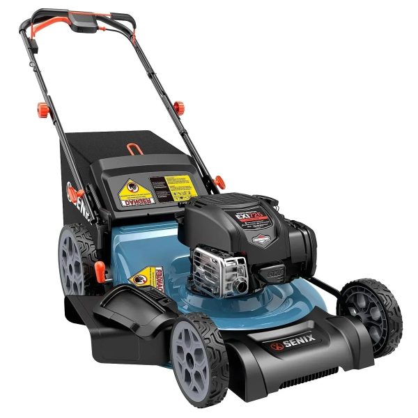 SENIX LSSG-H2 22-Inch Self-Propelled Gas Lawn Mower with 163cc 4-Cycle Briggs & Stratton Engine - Prioka