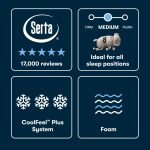 Serta iSeries NXG 3500 Medium Mattress - Balanced Cooling Foam Support for All Sleep Positions - Image 6