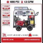 Simpson BB65106 Big Brute Professional 4000 PSI (Gas-Hot Water) Pressure Washer - Image 7
