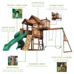 Skyfort III Swing Set - Image 11