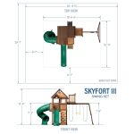 Skyfort III Swing Set - Image 9